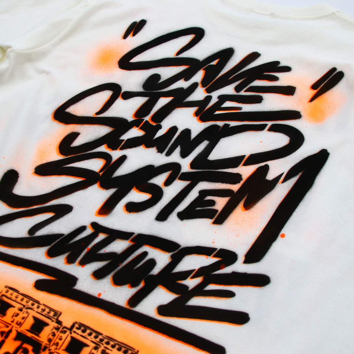 【1着限定制作】1-of-1 SAVE THE SOUND SYSTEM CULTURE Customz T-shirt 01