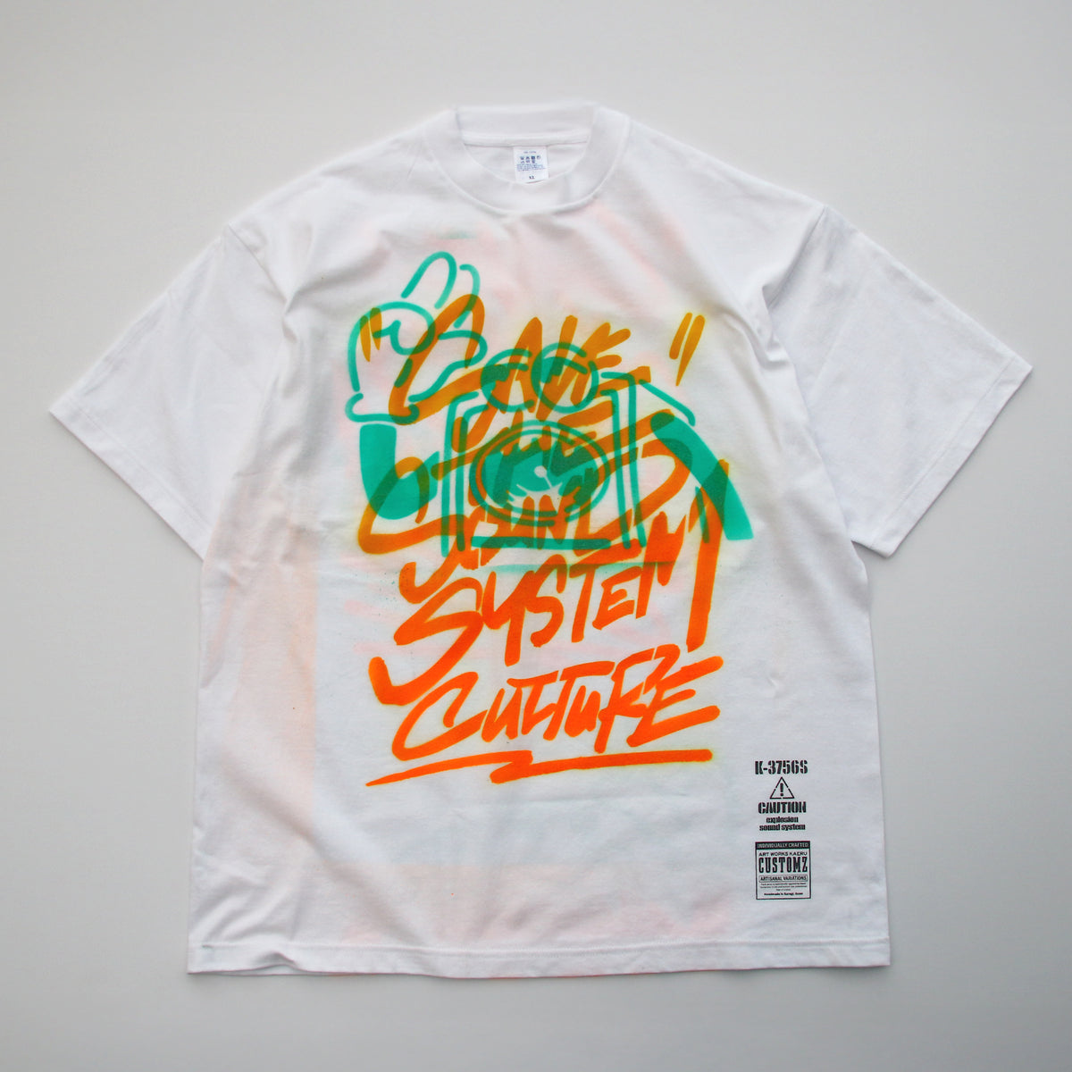 【1着限定制作】1-of-1 SAVE THE SOUND SYSTEM CULTURE Customz T-shirt 03