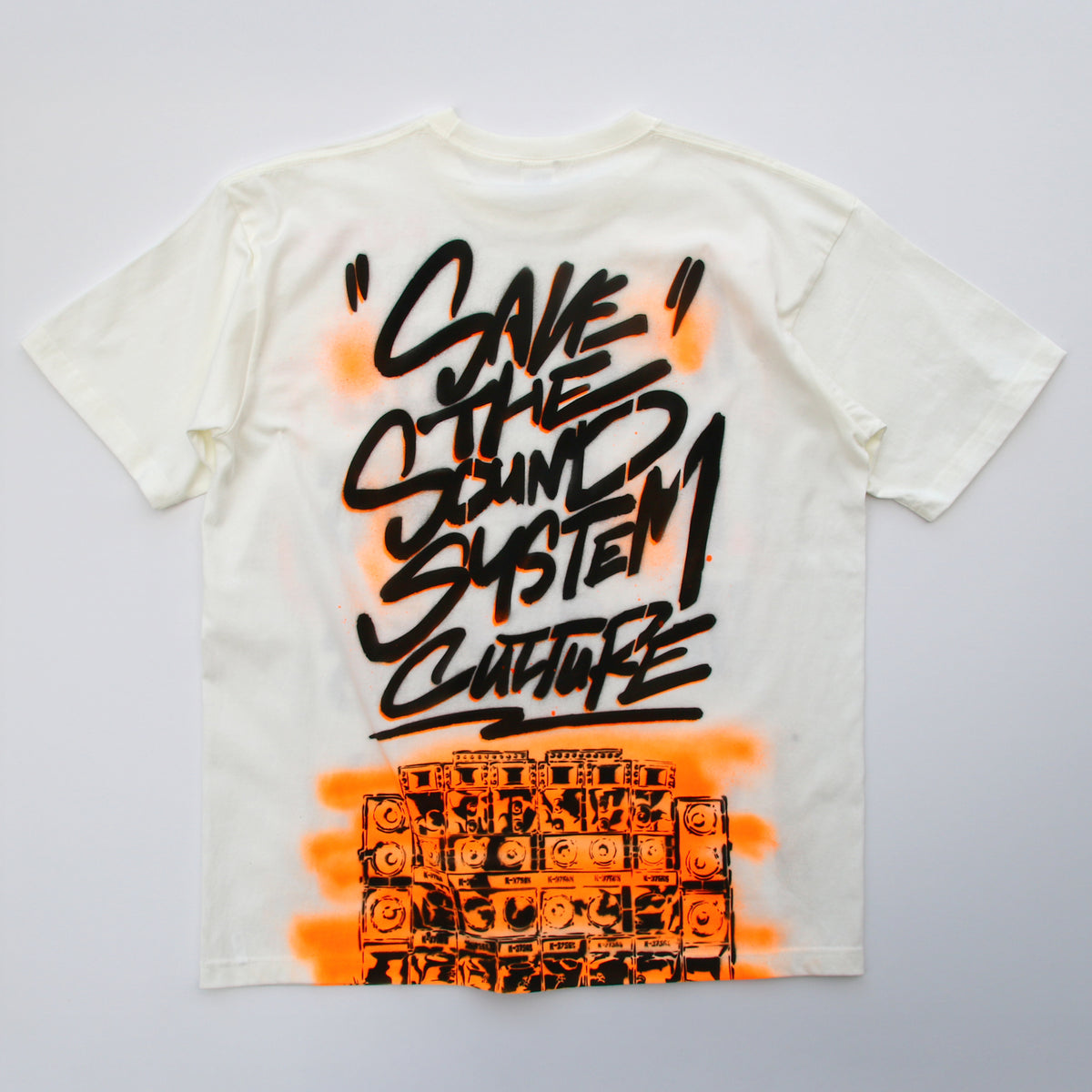 【1着限定制作】1-of-1 SAVE THE SOUND SYSTEM CULTURE Customz T-shirt 01
