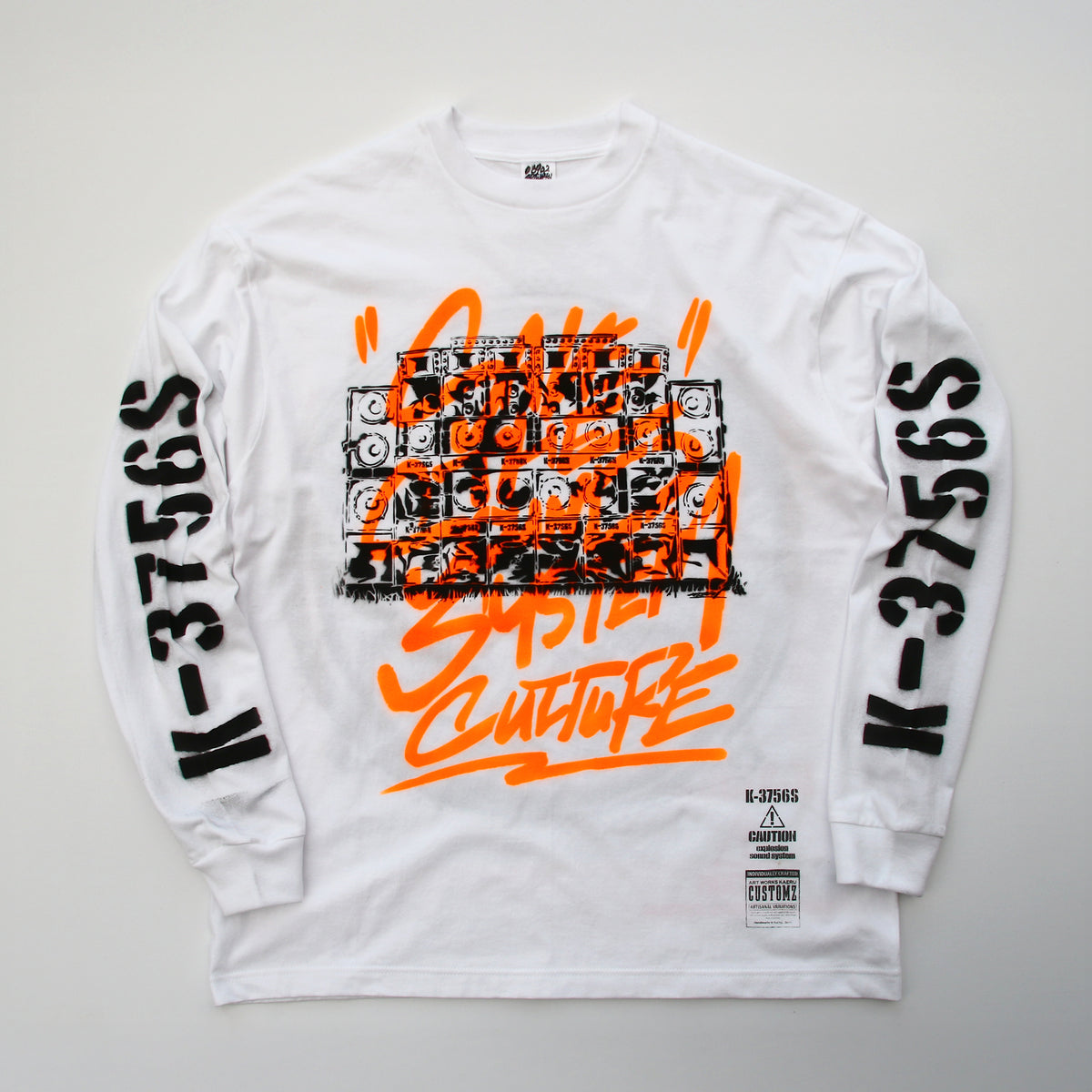 【1着限定制作】1-of-1 SAVE THE SOUND SYSTEM CULTURE Customz L/S T-shirt 01